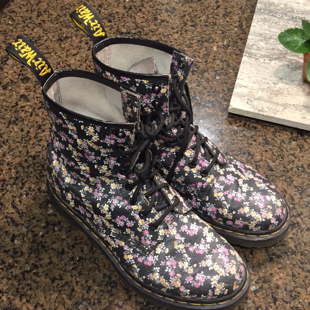Doc Marten floral boots